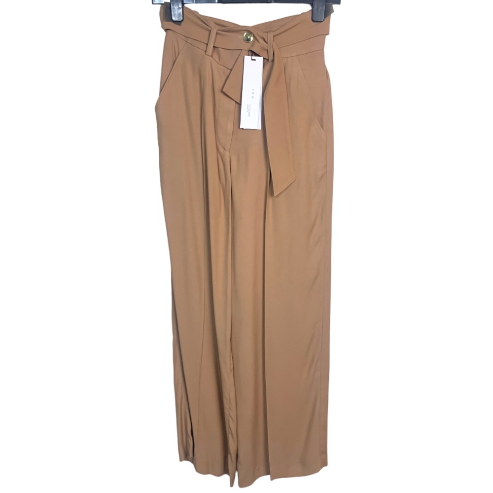 IRO Hastro‎ Belted Wide Leg Pants Old Pink Womens 38 High Rise Trousers. NWT